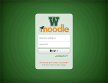 Tablet Screenshot of moodle.wosc.edu